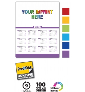 Spark Custom Repositionable Sticky Back Card Calendar, 8.5 x 11