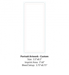 Custom Laminated Card Calendar, 3.5 x 8.5
