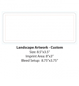 Custom Laminated Card Calendar, 3.5 x 8.5