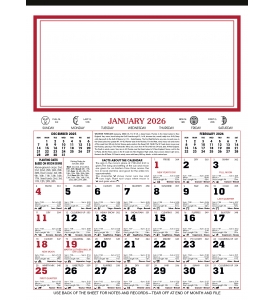 Almanac Calendar, 10 x 13.5 (12-Sheet)