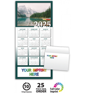 Mountain View Z-Fold Greeting Card Calendar