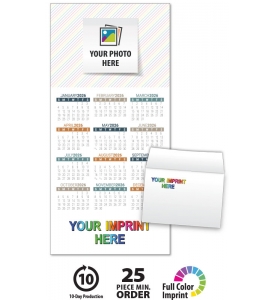 Z-Fold Greeting Card Calendar, Custom