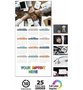 Z-Fold Greeting Card Calendar, Business