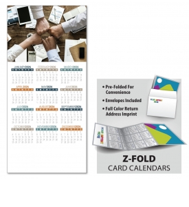 Z-Fold Greeting Card Calendar, Business