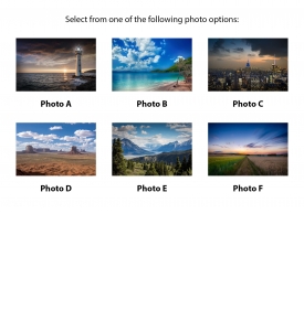 Z-Fold Greeting Card Calendar, Landscapes