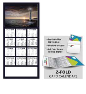 Lighthouse Z-Fold Greeting Card Calendar
