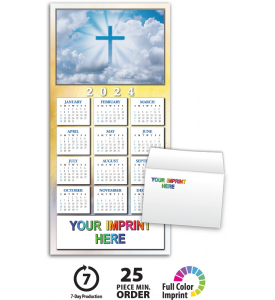 Holy Sky Z-Fold Greeting Card Calendar