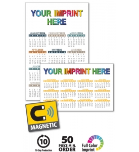 Custom Calendar Magnet, 5.5 x 8.5 (Uncoated)