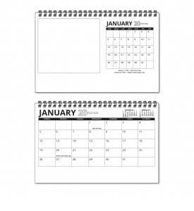 Custom Desk Tent Calendar (8.5x5.5, 12-Sheet)