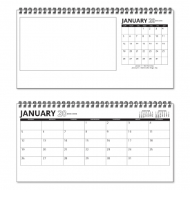 Custom Desk Tent Calendar, Large (11x5.5, 12-Sheet)