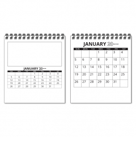 Custom Desk Tent Calendar, Small (4.75x5.25, 12-Sheet)