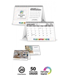 • Custom Desk Tent Calendar (4x6, 12-Sheet)