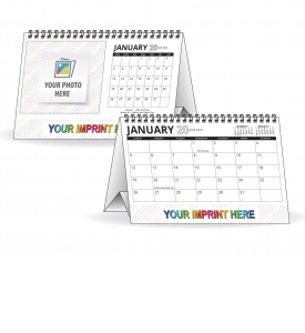 • Custom Desk Tent Calendar (4x6, 12-Sheet)