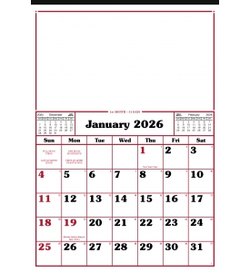 12-Sheet Commercial Calendar, 13 x 19 (Memo)