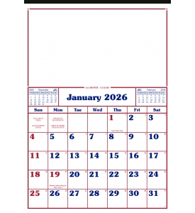 12-Sheet Commercial Calendar, 13 x 19 (Memo)