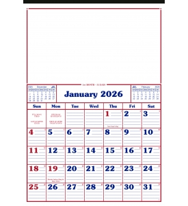 12-Sheet Commercial Calendar, 13 x 19 (Memo)