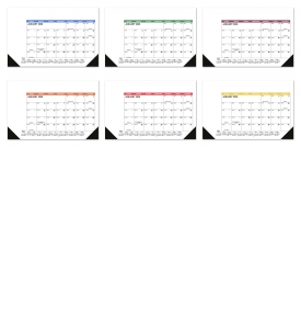 Flex Desk Pad Counter Calendar, Side Ad (Accent)