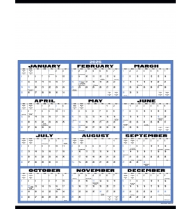 Display-A-Year Calendar, 19.5 x 25.75 (Accent)