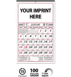Almanac Calendar, 11.5 x 19 (7-Sheet)