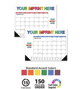 Flex Desk Pad Calendar, Side Ad (Accent)