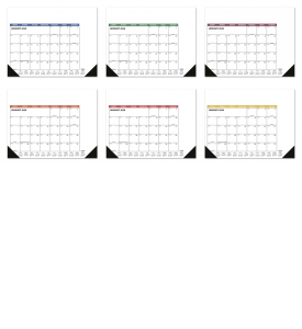 Flex Desk Pad Calendar, Side Ad (Accent)