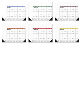 Flex Desk Pad Calendar, Side Ad (Accent)