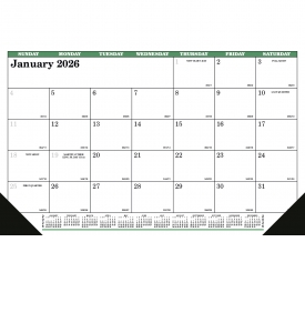 Flex Desk Pad Calendar, Top Ad (Accent)