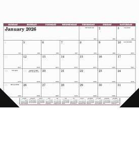 Flex Desk Pad Calendar, Top Ad (Accent)