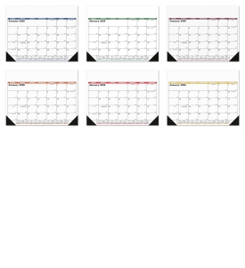 Flex Desk Pad Calendar, Top Ad (Accent)