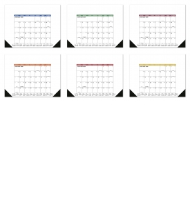 Flex Desk Pad Calendar, Side Ads (Accent)