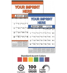Contractor&#039;s Calendar, 13 x 19 (Accent)