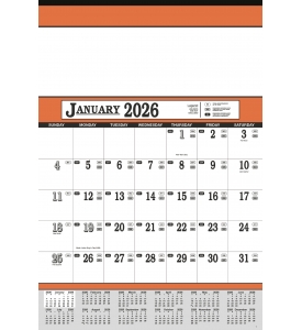 Contractor&#039;s Calendar, 13 x 19 (Accent)