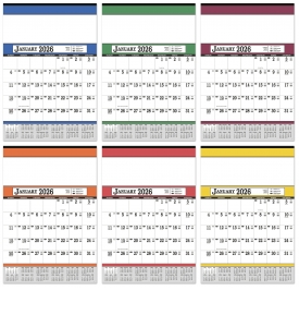 Contractor&#039;s Calendar, 13 x 19 (Accent)