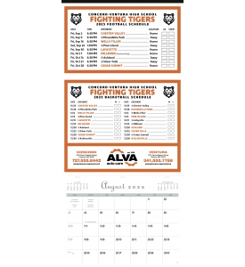 Sports Schedule Calendar, 14 x 30.5 (Academic Year)