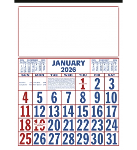12-Sheet Commercial Calendar, 19 x 26 (Display)