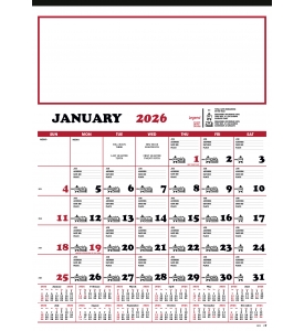 Contractor&#039;s Calendar, 19 x 26 (Memo)