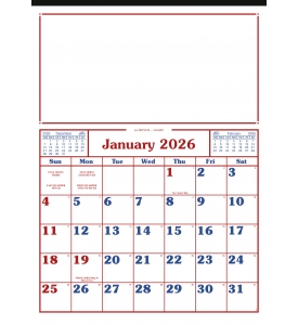 12-Sheet Commercial Calendar, 19 x 26 (Memo)