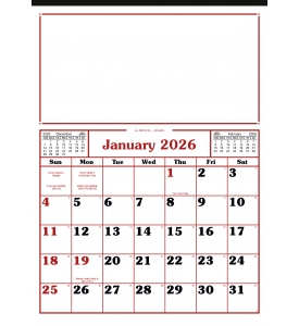 12-Sheet Commercial Calendar, 19 x 26 (Memo)