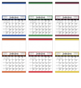 12-Sheet Commercial Calendar, 19 x 27 (Accent)