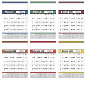 Contractor&#039;s Calendar, 19 x 27 (Accent)