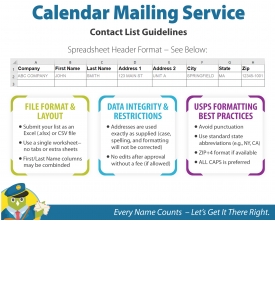 • Calendar Mailing Service - GROUP A