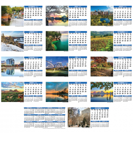 Scenes of America Desk Calendar