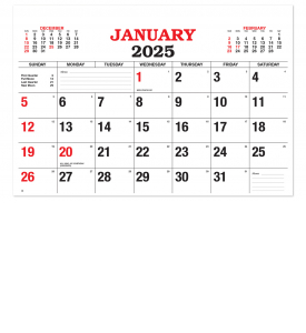 Single Image Apron Wall Calendar, 12 Month Large (17x23) - Stapled Pad