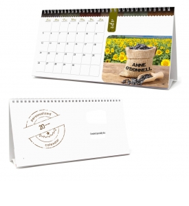 • Image Personalized, Large Desk Tent Calendar