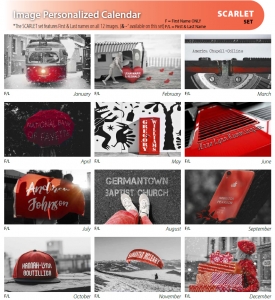 • Image Personalized Individual Name Wall Calendar
