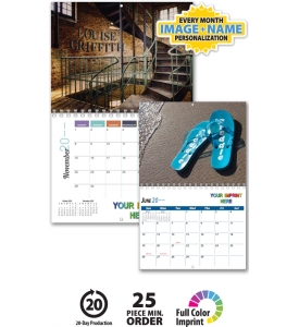 • Image Personalized Individual Name Wall Calendar