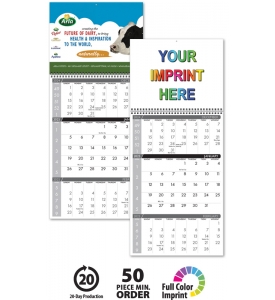 3-Month Single Photo Wall Calendar