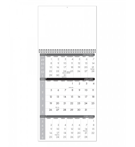 3-Month Single Photo Wall Calendar