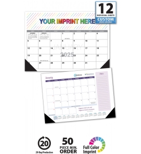 Small Desk Pad Calendar (17x12, 12-Sheet)