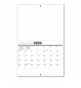 Custom Stapled Wall Calendar (11x17, 13-Month)